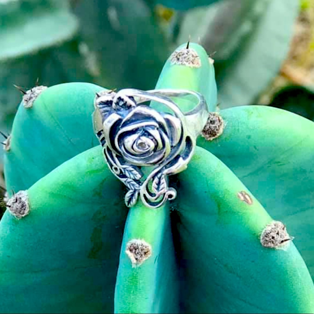 ‼️SOLD‼️  925 Silver Rose Ring